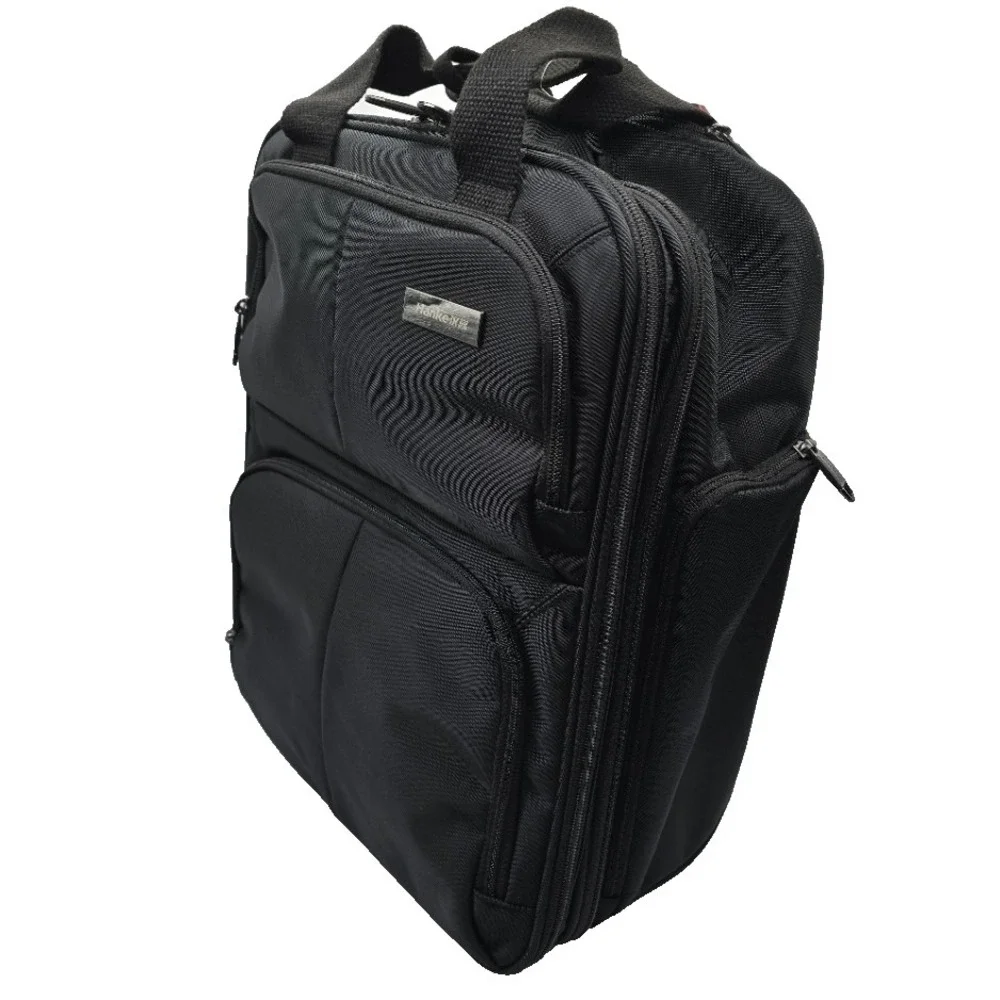 Hanke 16 Inch Under Seat Rolling Carry On Bag Airline Approved Black